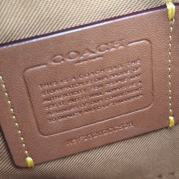 COACH Cross grain leather Kitt small crossbody messenger bag -BLACK (Has defect) - Picture 9 of 14